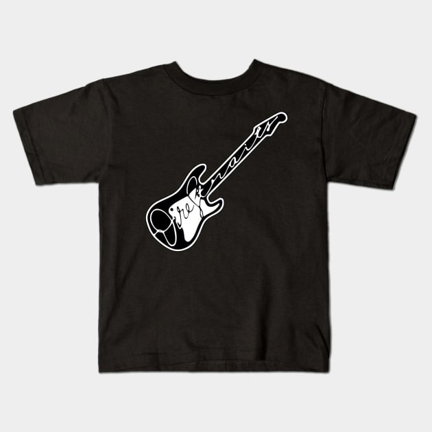 guitar logo Kids T-Shirt by agungibee